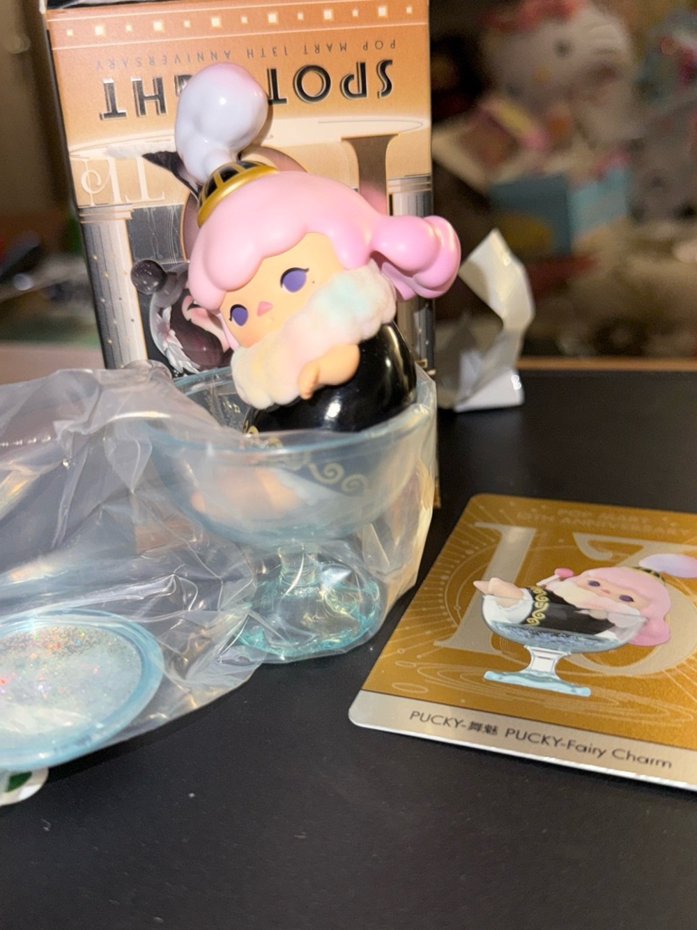 Pucky Fairy Charm Figurine - Pink Collectible